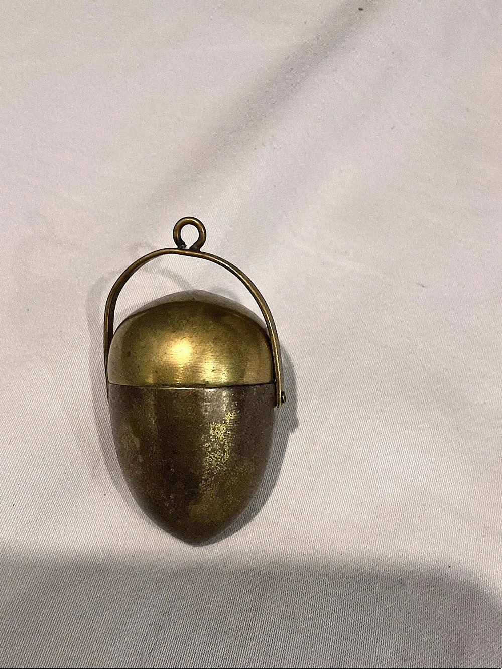Gold Egg-Shaped Hanging Decor